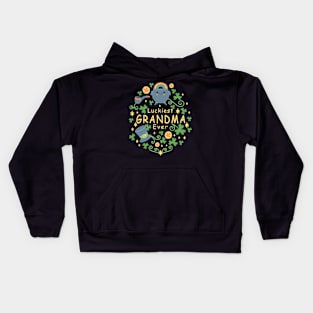 Luckiest Grandma ever saint patricks day Kids Hoodie